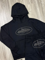 CONJUNTO CORTEIZ MOLETOM ISLAND - BLACK GREY
