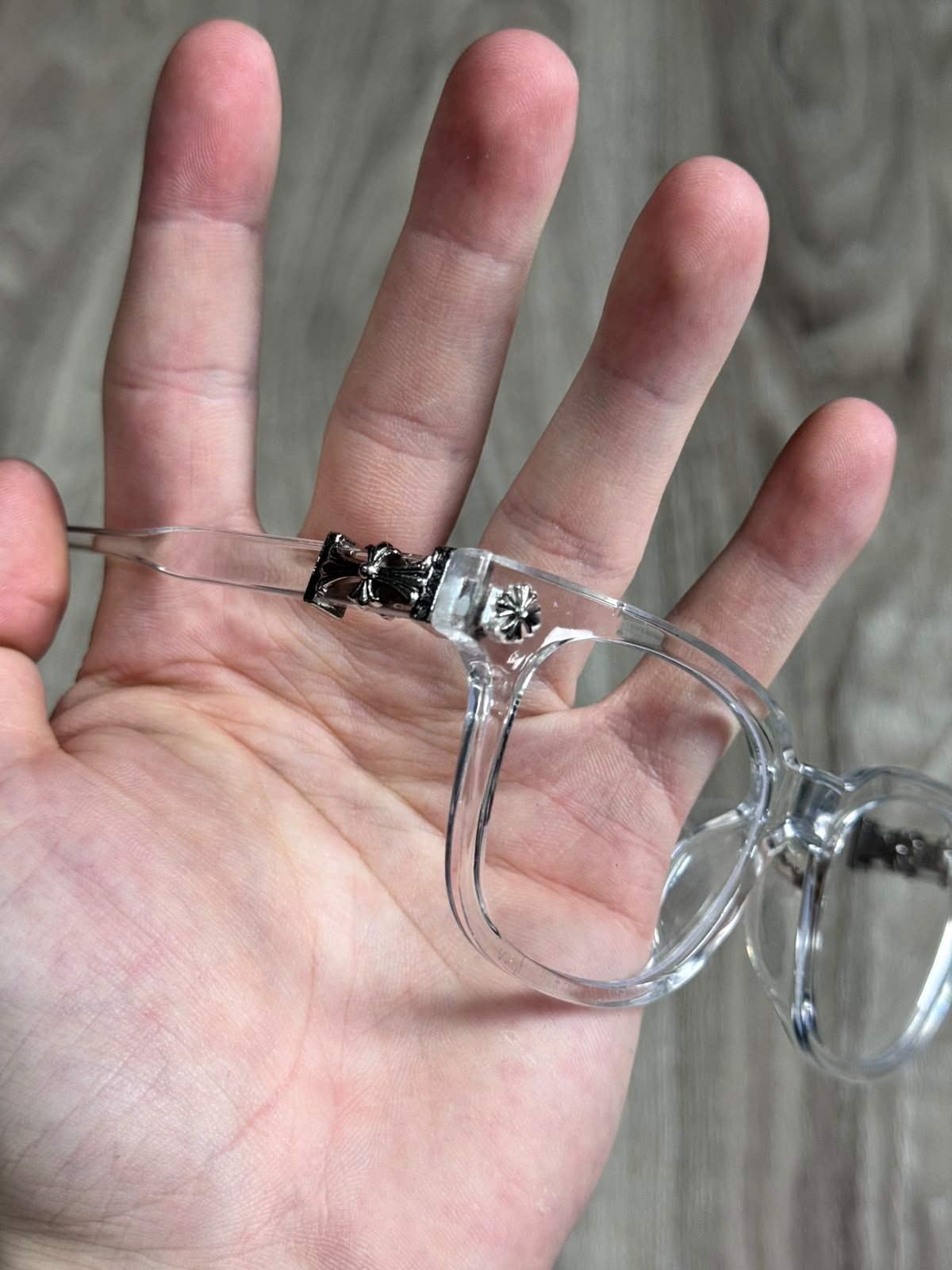 ÓCULOS CHROME HEARTS CLEAR