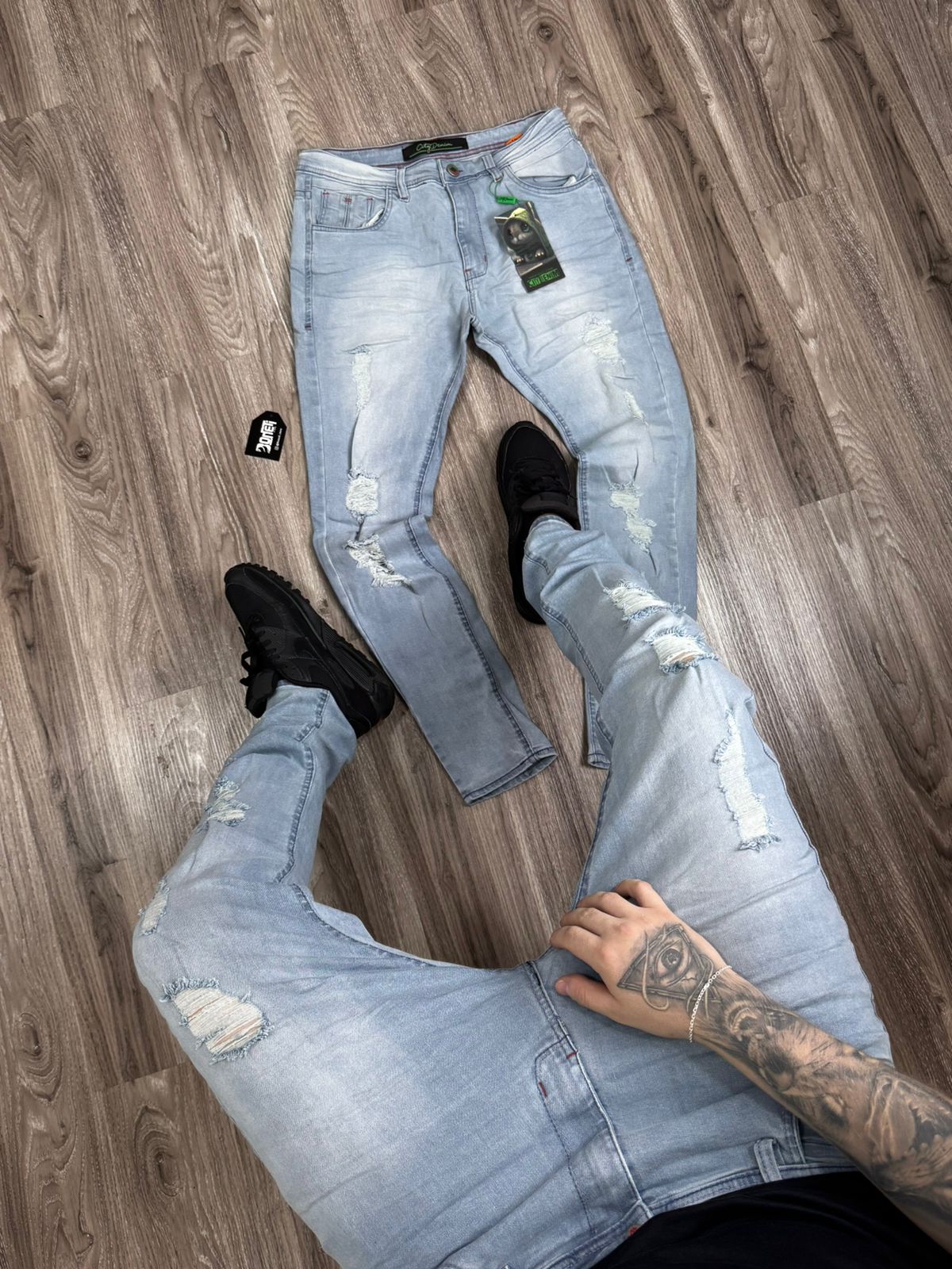 CALÇA JEANS CLARO SKINNY CITY DENIM - 303