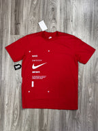 CAMISETA NK SWOOSH + JUST DO IT 25 - VERMELHA