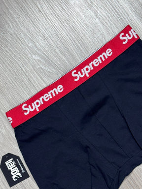 CUECA BOXER SUP - PRETO E VERMELHO
