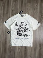 CAMISETA HELLSTAR THORN GLITTER - OFFWHITE
