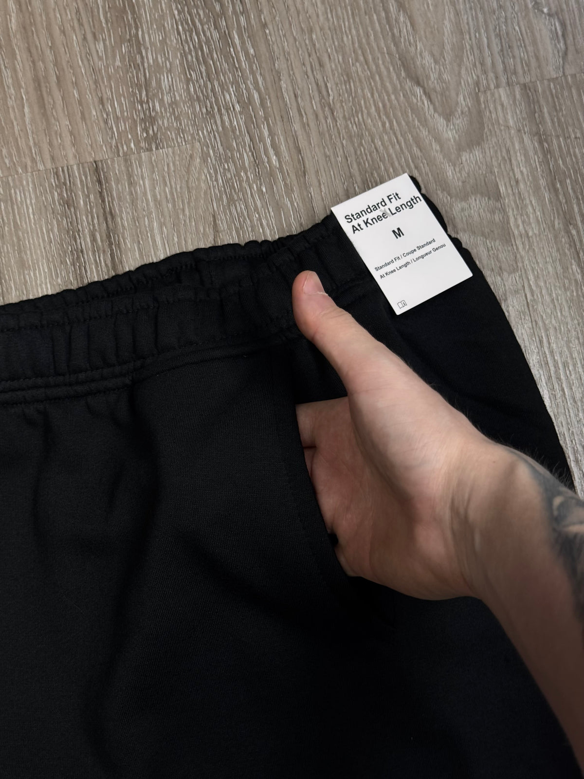 SHORTS MOLETOM NK ICON 02 - PRETO