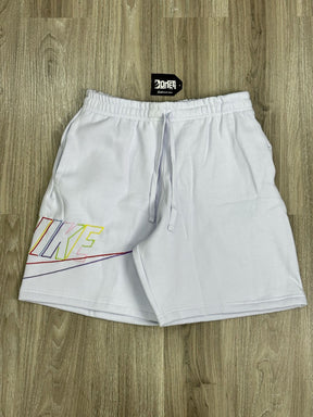 SHORTS MOLETOM NK COLOR - BRANCO