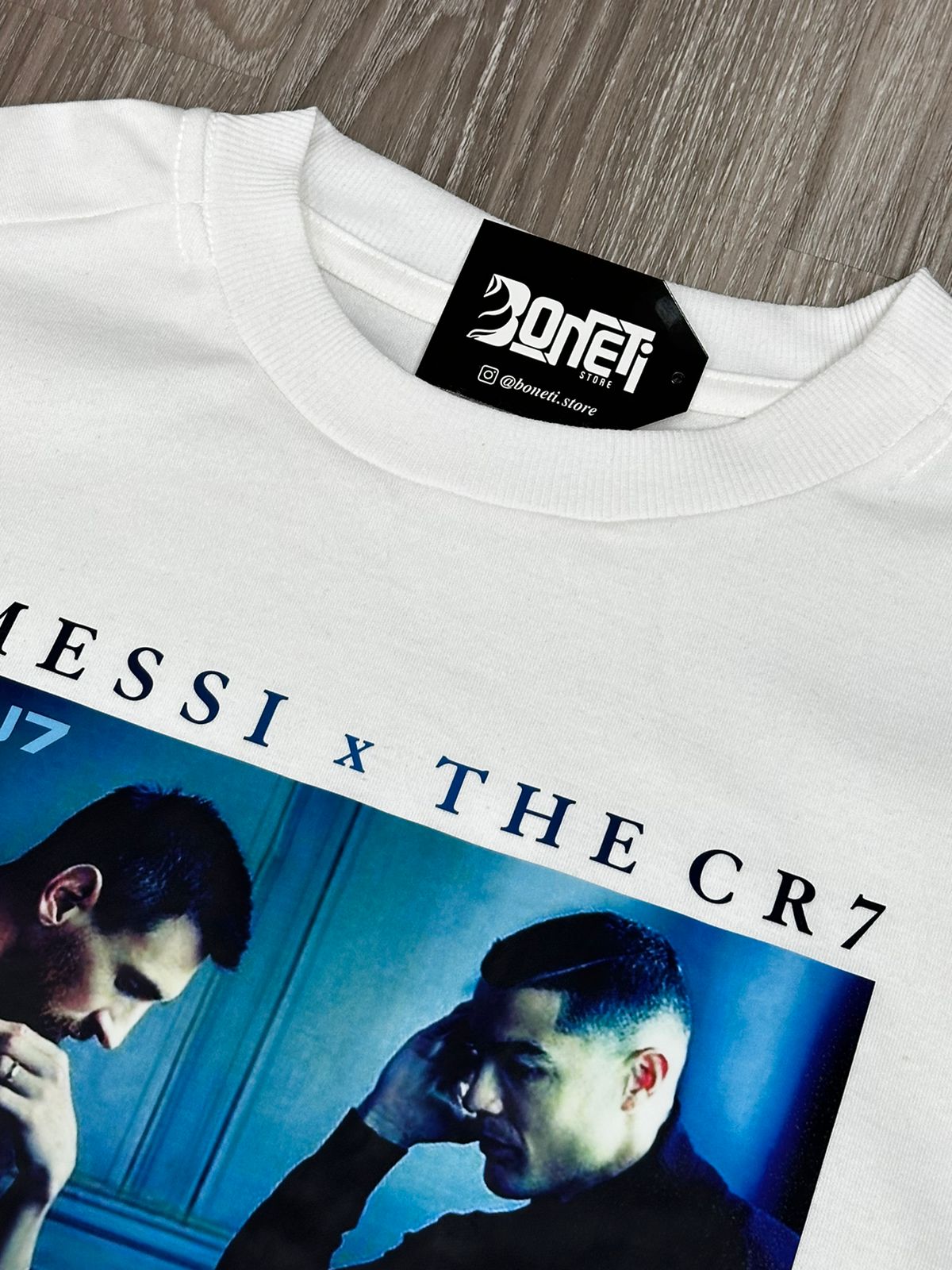 CAMISETA OVERSIZED MESSI X CR7 - OFFWHITE