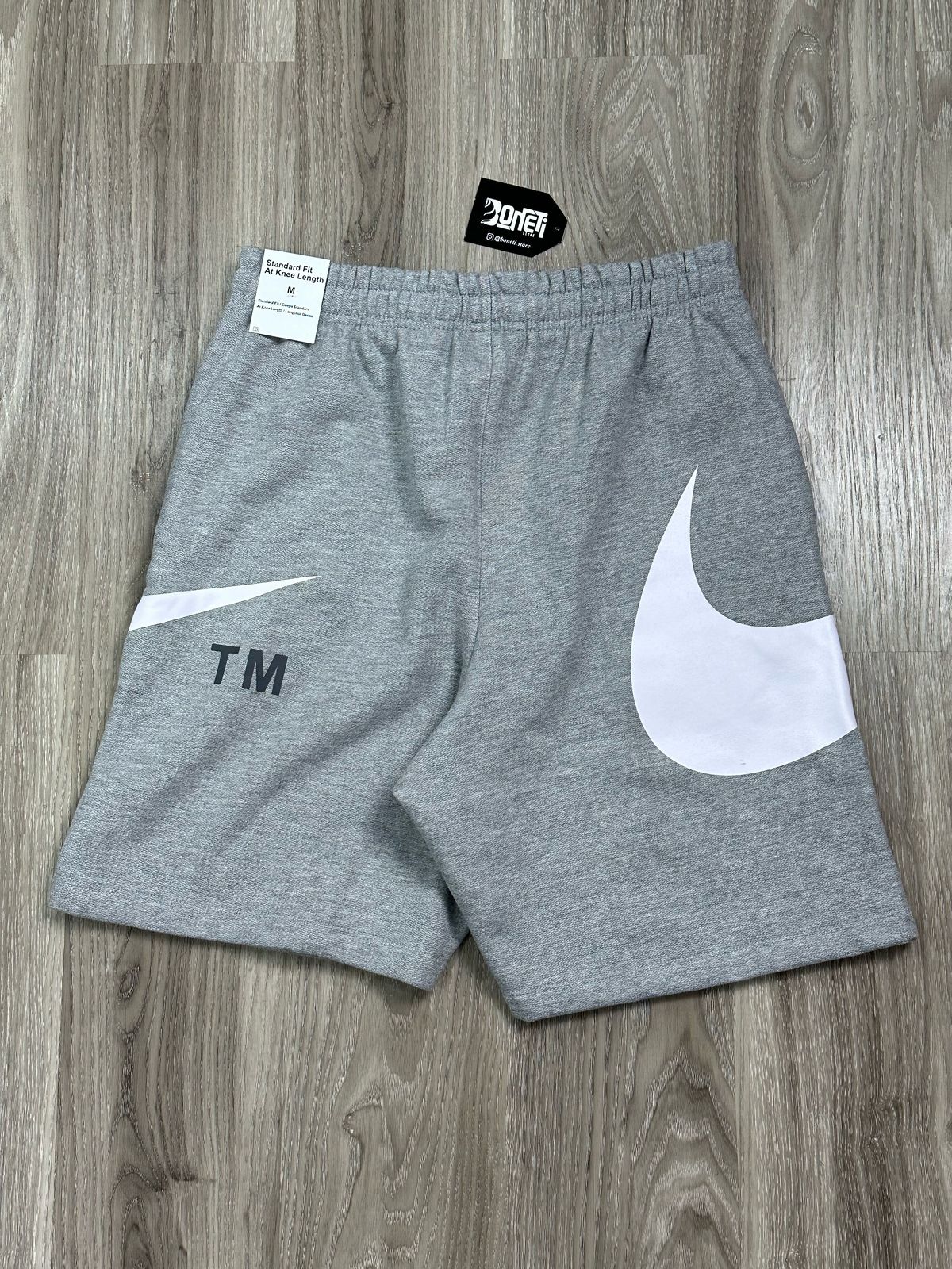 SHORTS MOLETOM NK BIG SWOOSH TM - CINZA