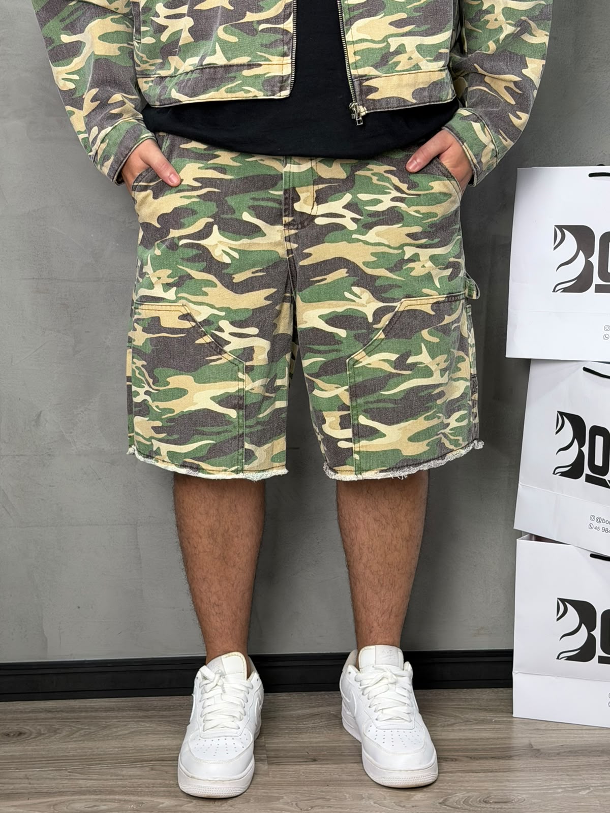 BERMUDA CARPINTEIRO PRESENCE CAMUFLADA