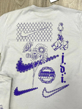 CAMISETA NK JUST DO IT FLOWERS - GREY