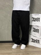 CALÇA JEANS RETA PRETA PRESENCE - 7590