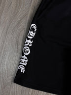 SHORTS MOLETOM CHROME HEARTS - PRETO