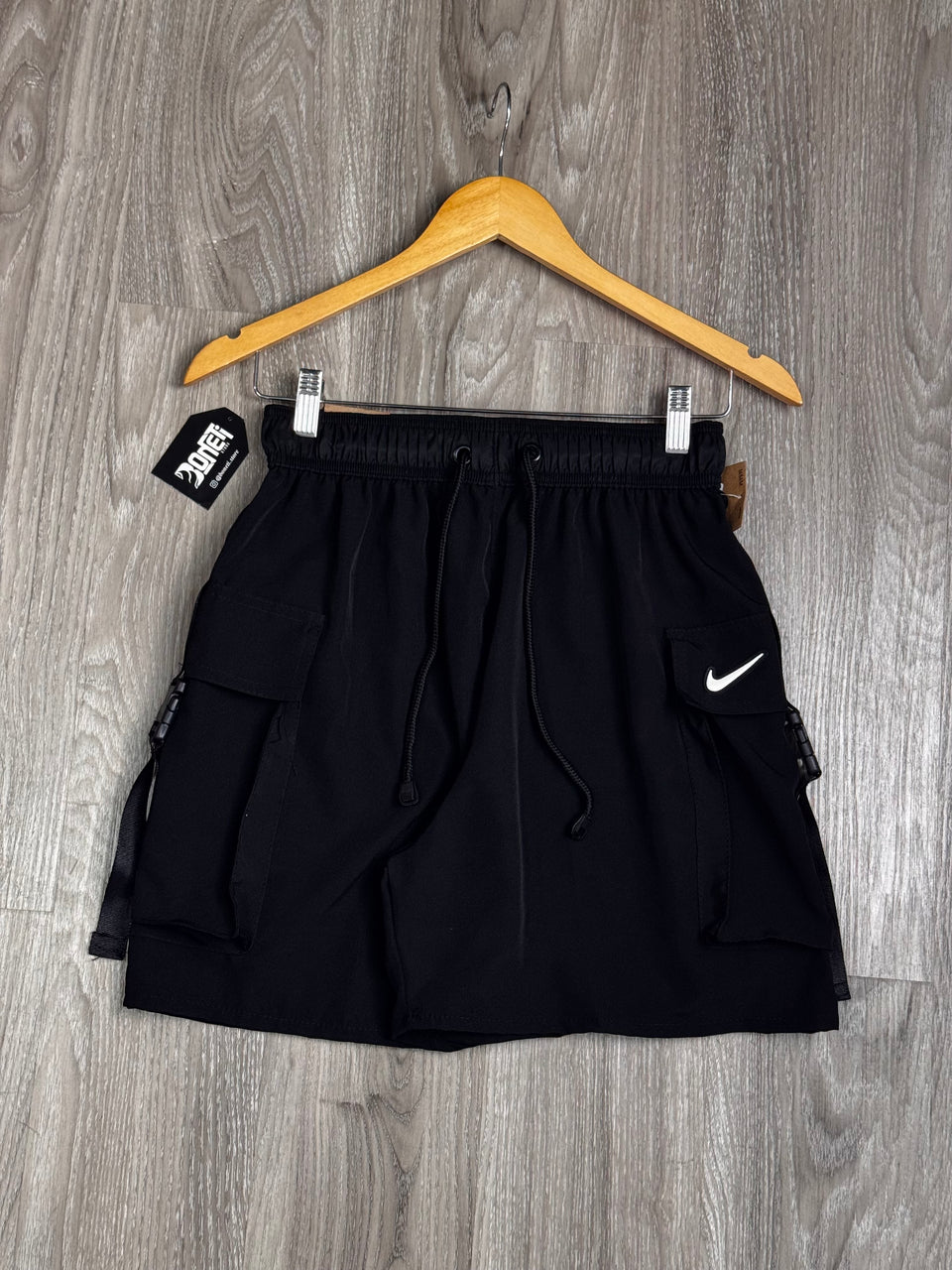 SHORTS TACTEL CARGO NK ESSENTIAL - PRETO