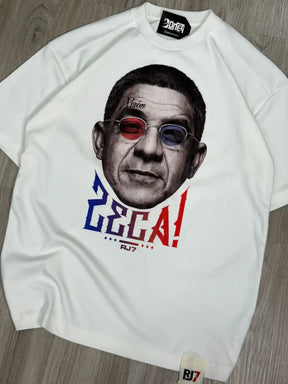 CAMISETA OVERSIZED RJ7 ZECA - OFFWHITE