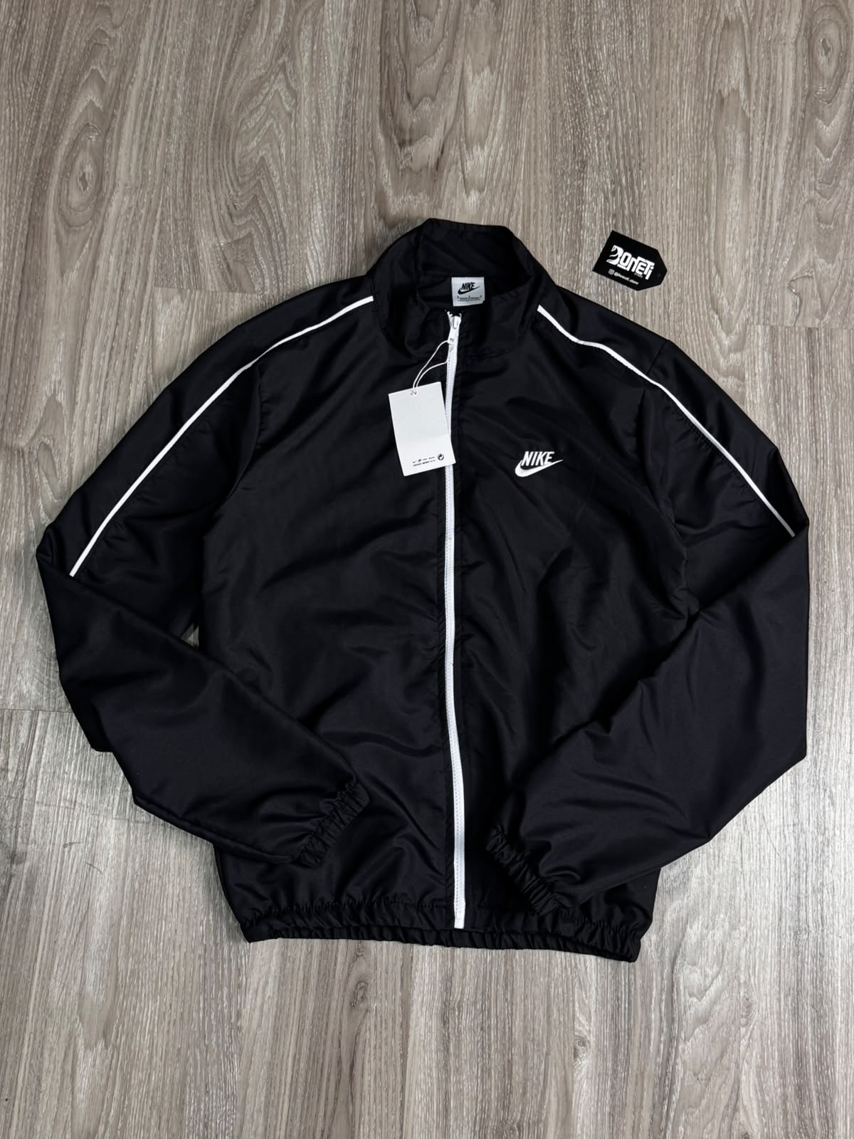 CONJUNTO TACTEL NK TRACKSUIT CLUB - PRETO