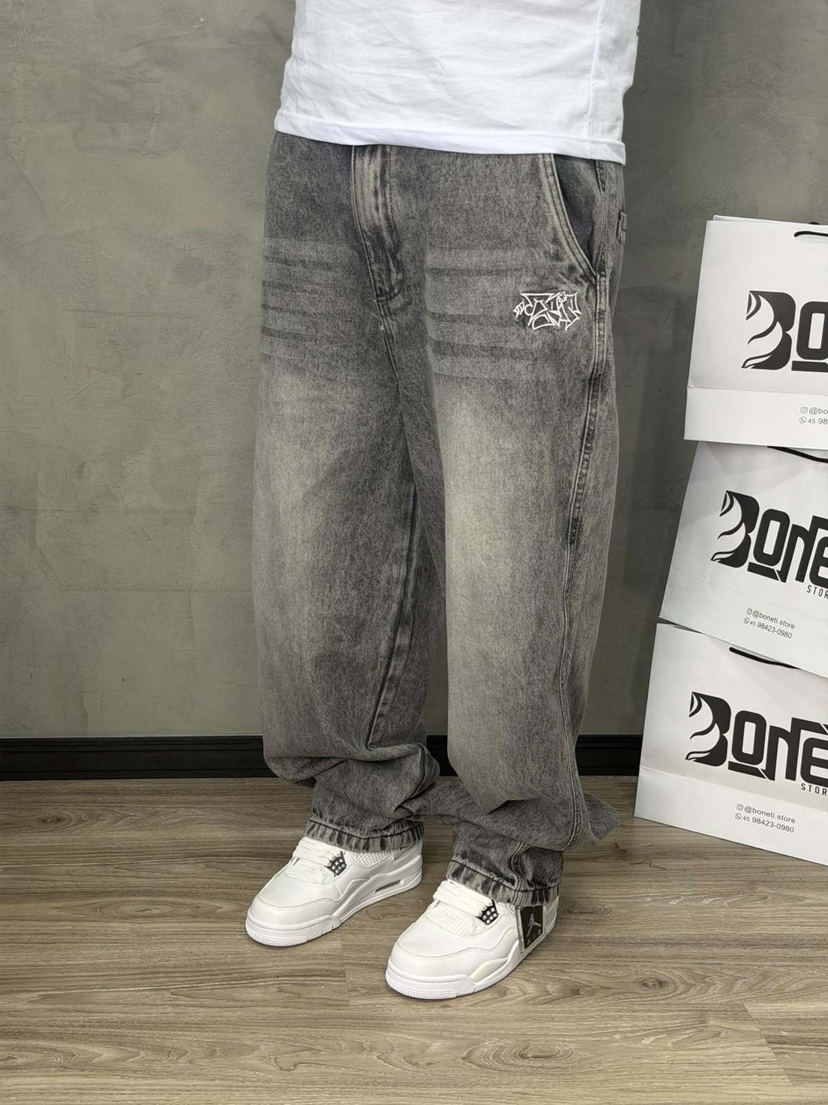 CALÇA JEANS RETA ESTONADO TRIPSIDE - 099
