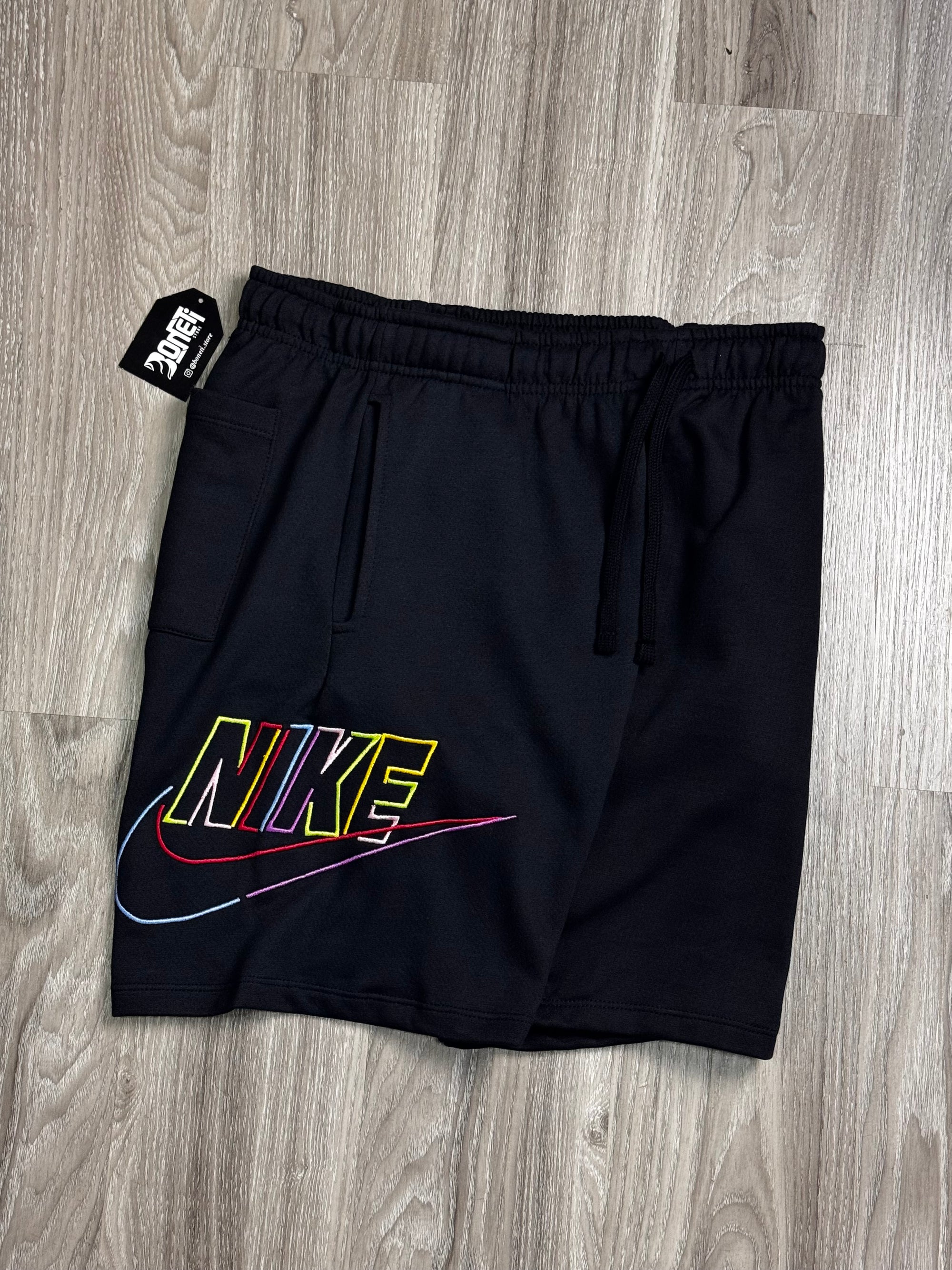 SHORTS MOLETOM NK COLOR - PRETO