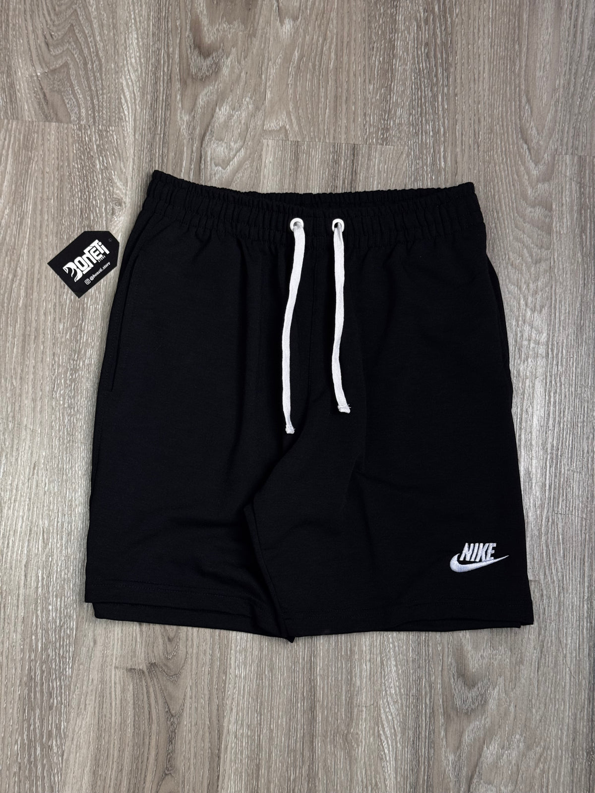 SHORTS MOLETOM NK CLUB - PRETO