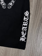 SHORTS MOLETOM CHROME HEARTS - PRETO