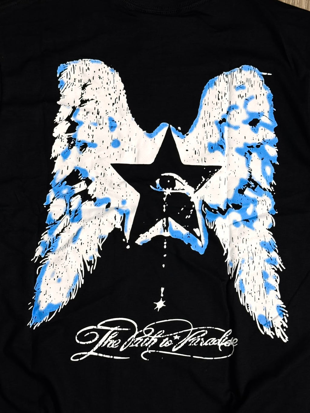 CAMISETA HELLSTAR JESUS WEPT - PRETA