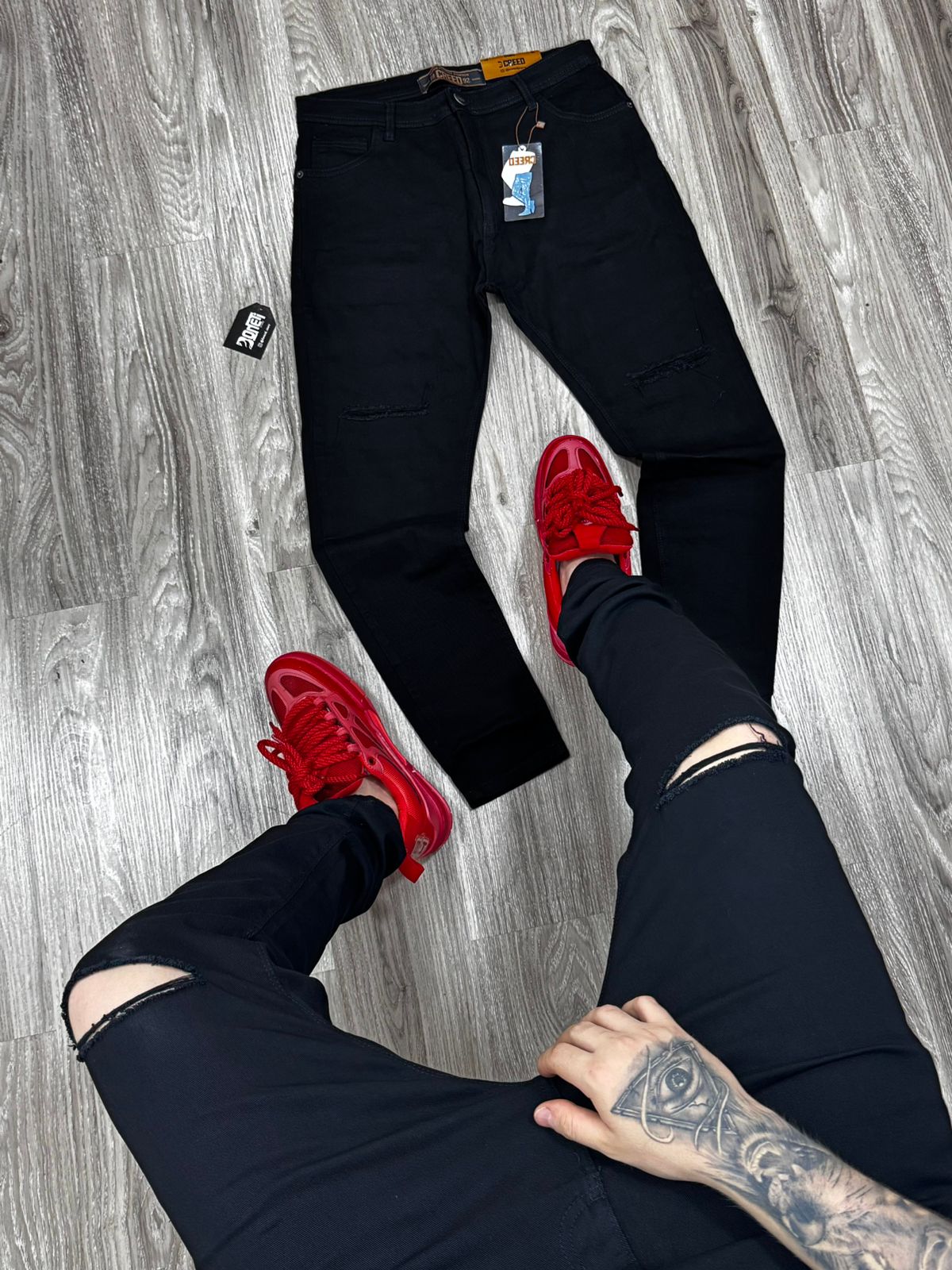 CALÇA JEANS SKINNY CREED - PRETO