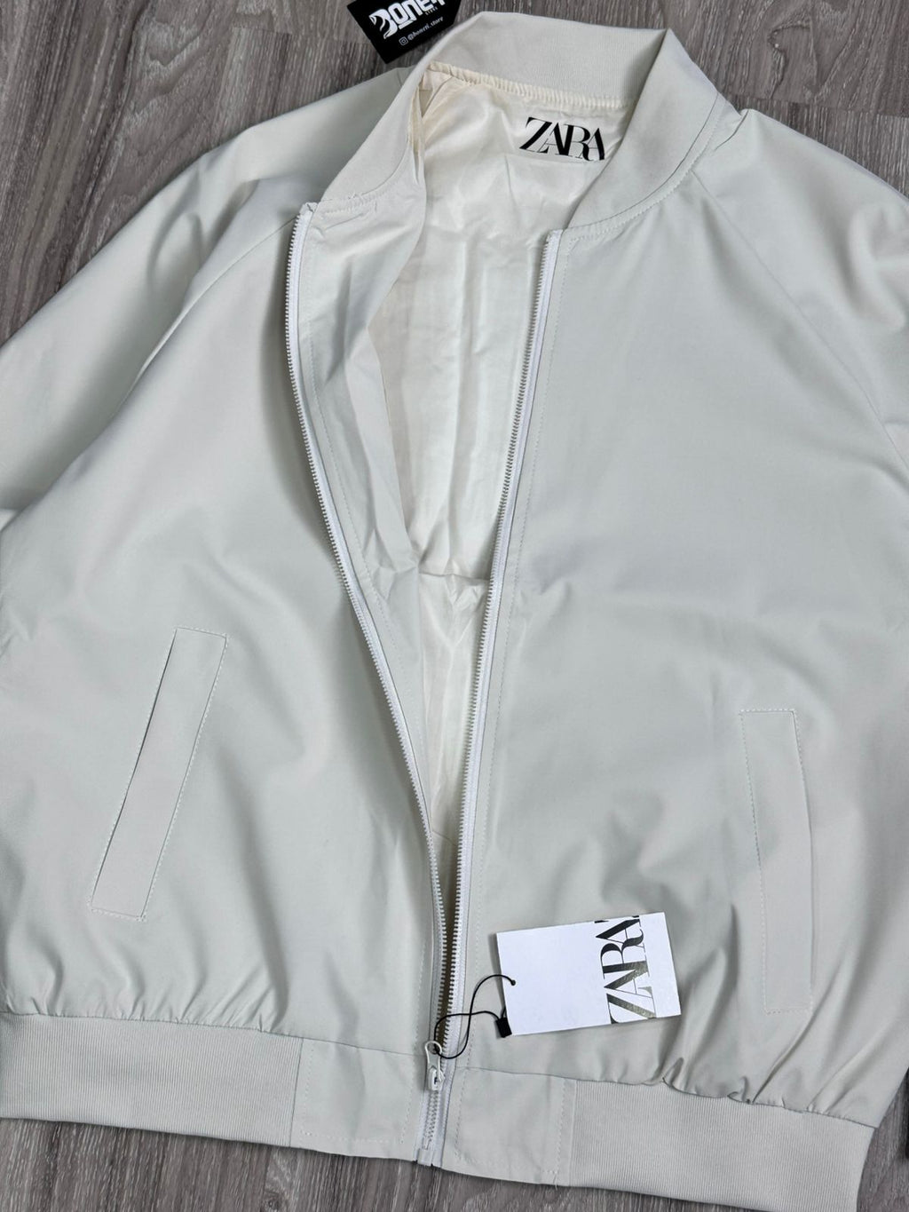JAQUETA BOMBER ZARA - CREME