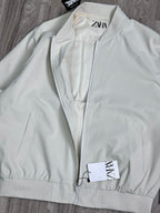JAQUETA BOMBER ZARA - CREME