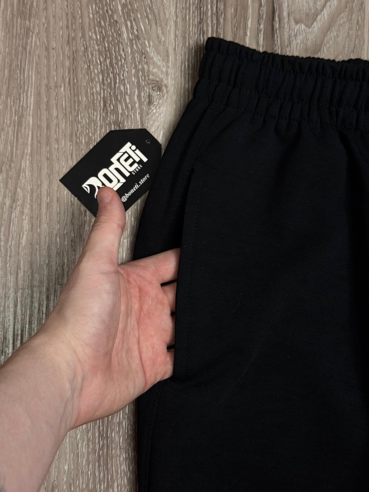 SHORTS MOLETOM NK CLUB - PRETO