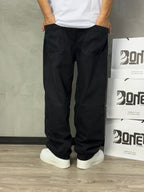 CALÇA BAGGY JEANS PRETA MJ