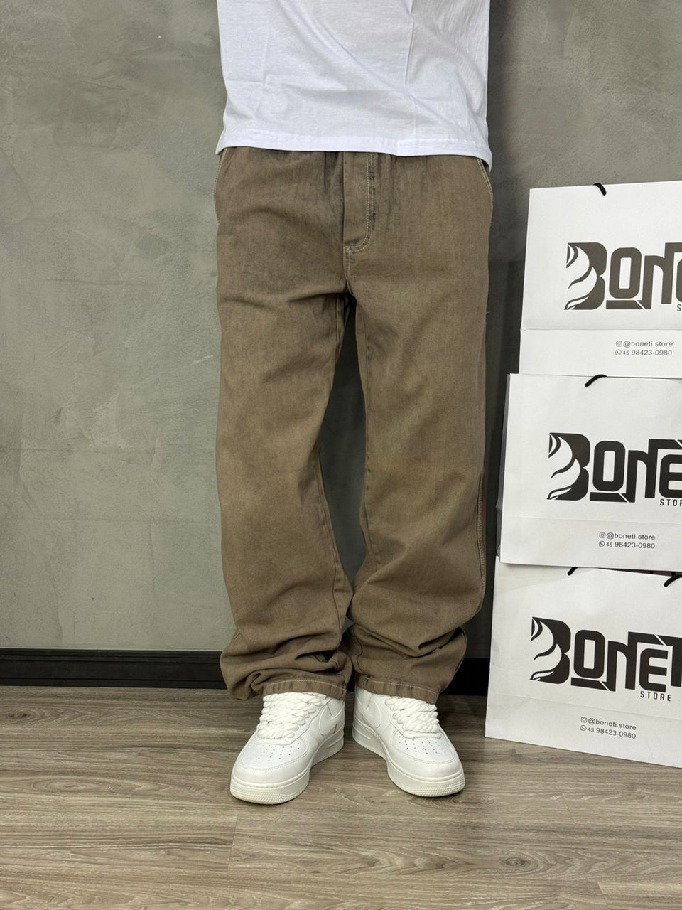 CALÇA BAGGY JEANS VINTAGE MJ