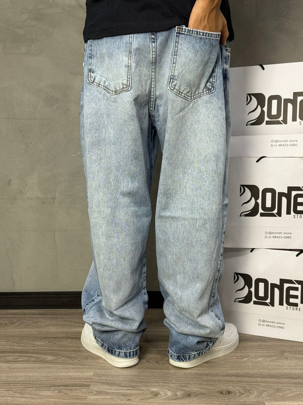 CALÇA JEANS RETA CLARA DENIM&CO - 2789