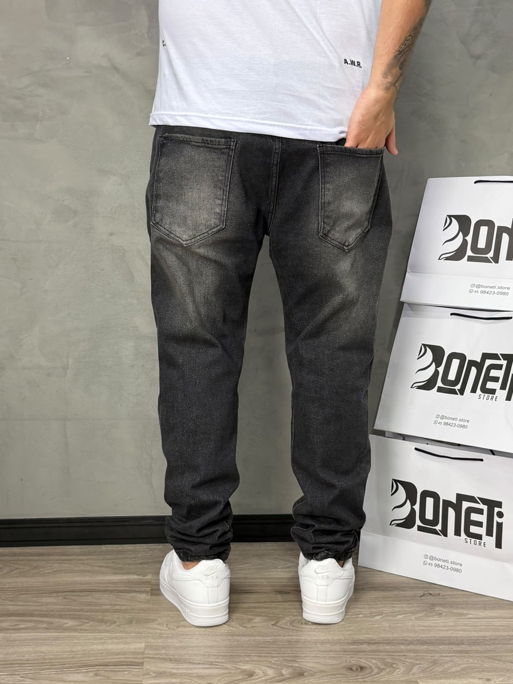 CALÇA JEANS SKINNY RASGO CITY DENIM - 6528