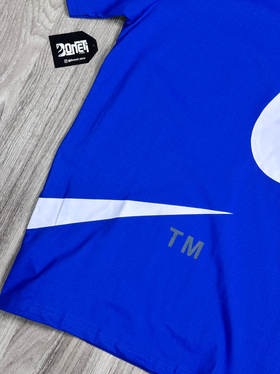 CAMISETA NK BIG SWOOSH TM - AZUL ROYAL
