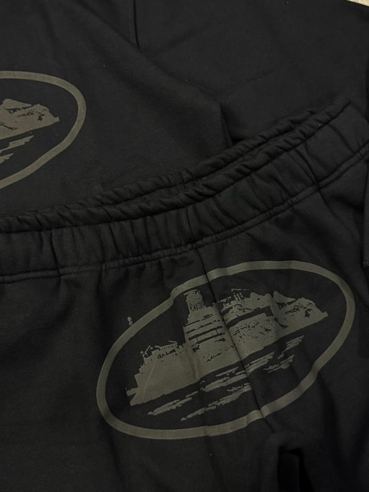 CONJUNTO CORTEIZ MOLETOM ISLAND - BLACK GREY