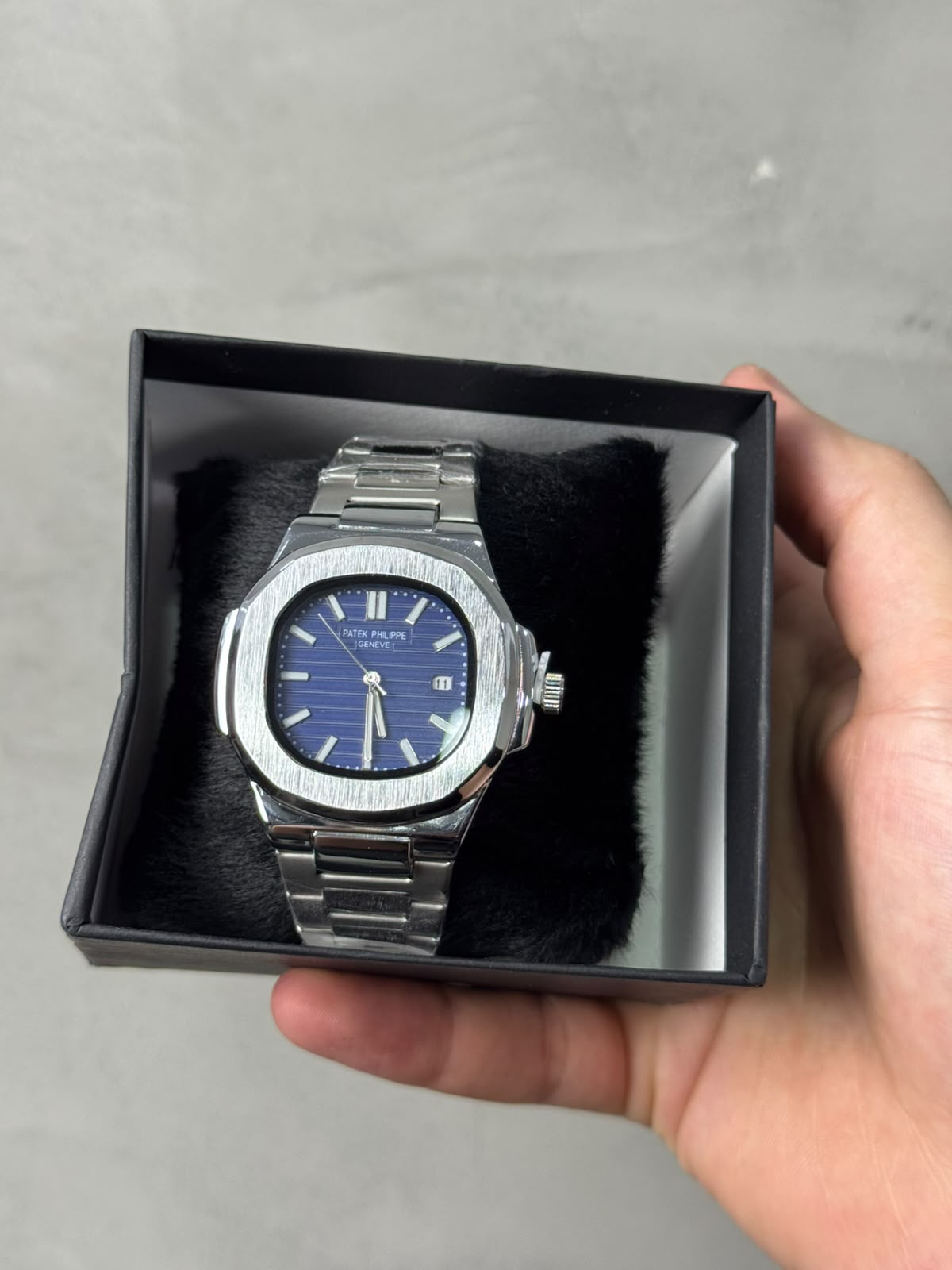 RELÓGIO PATEK NAUTILUS - PRATA BLUE
