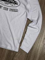 CAMISETA LONG SLEEVE CORTEIZ RULES WORLD - BRANCA