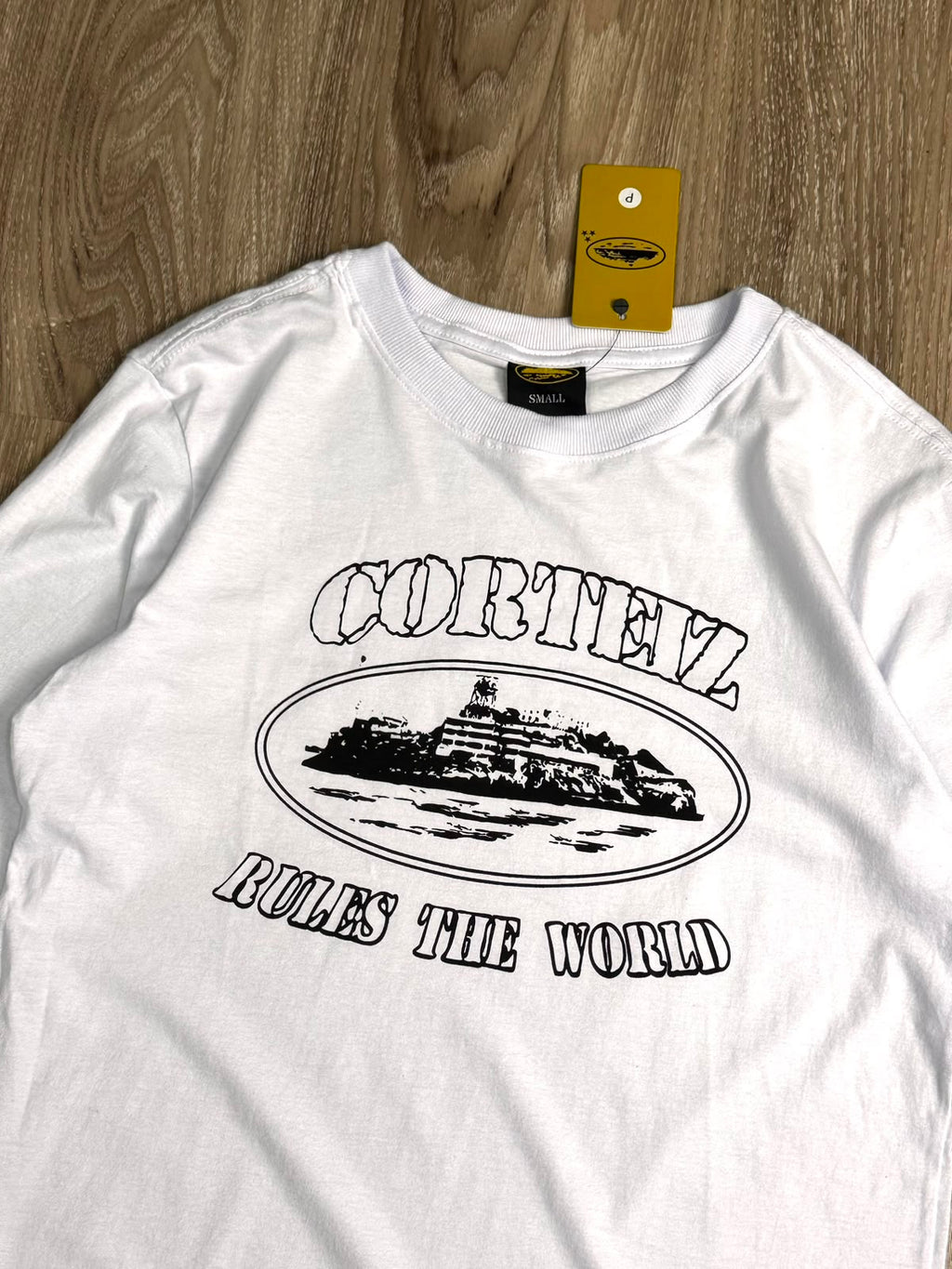 CAMISETA LONG SLEEVE CORTEIZ RULES WORLD - BRANCA