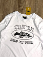CAMISETA LONG SLEEVE CORTEIZ RULES WORLD - BRANCA