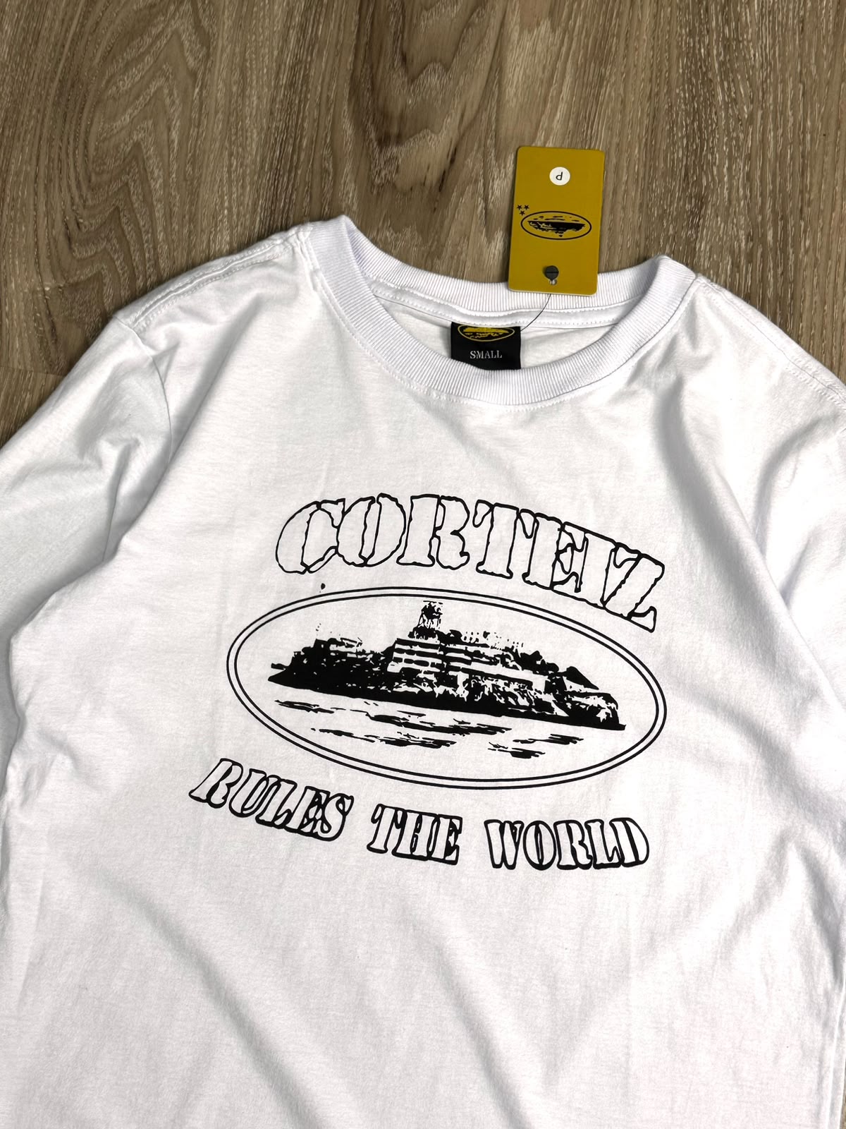 CAMISETA LONG SLEEVE CORTEIZ RULES WORLD - BRANCA