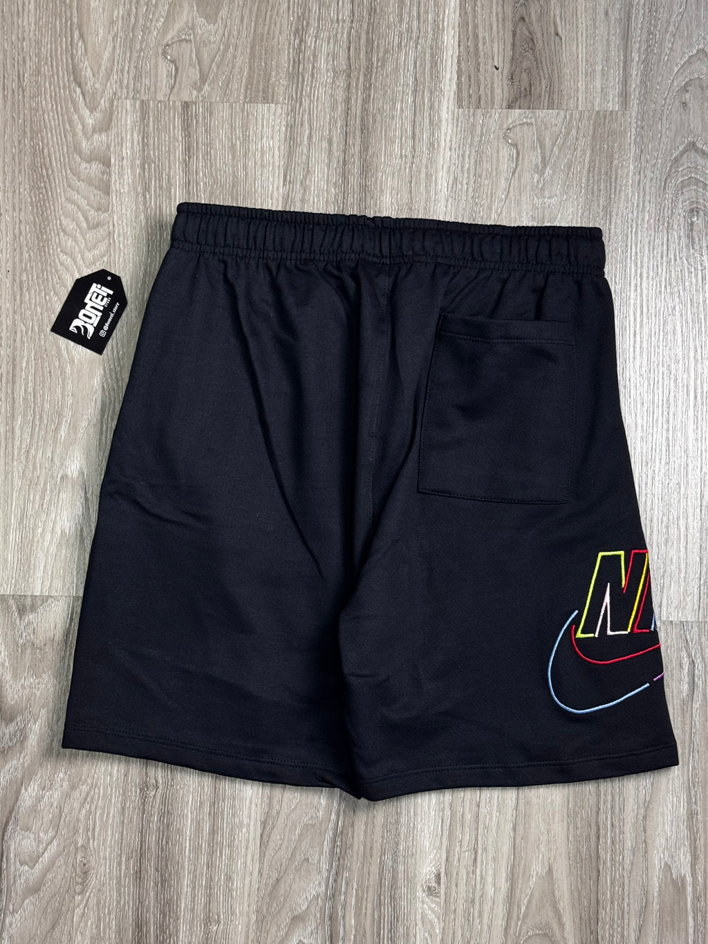 SHORTS MOLETOM NK COLOR - PRETO