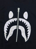 CAMISETA BAPE SHARK TEE FLUORESCENTE - PRETA