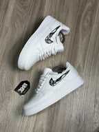 TÊNIS NK FORCE 1 LIQUID METAL SWOOSH - BRANCO