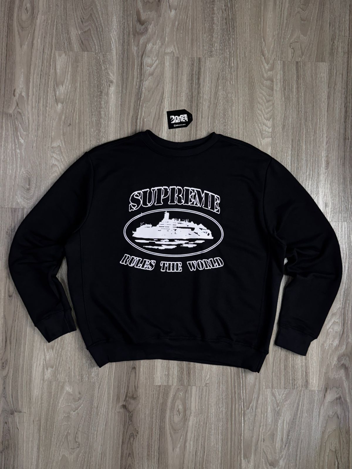 MOLETOM CARECA SUP X CORTEIZ - PRETO