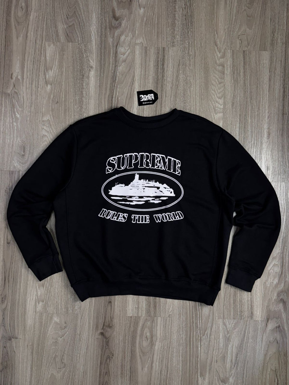 MOLETOM CARECA SUP X CORTEIZ - PRETO