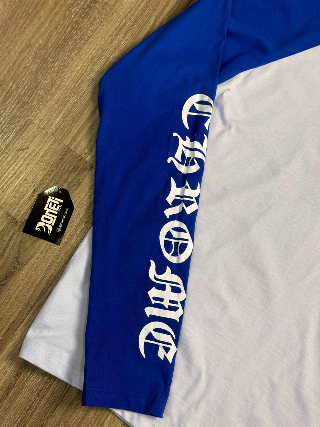 CAMISETA CHROME HEARTS LONG SLEEVE - WHITE BLUE
