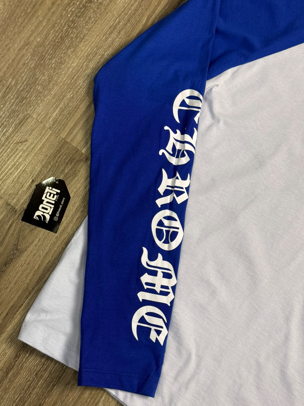 CAMISETA CHROME HEARTS LONG SLEEVE - WHITE BLUE