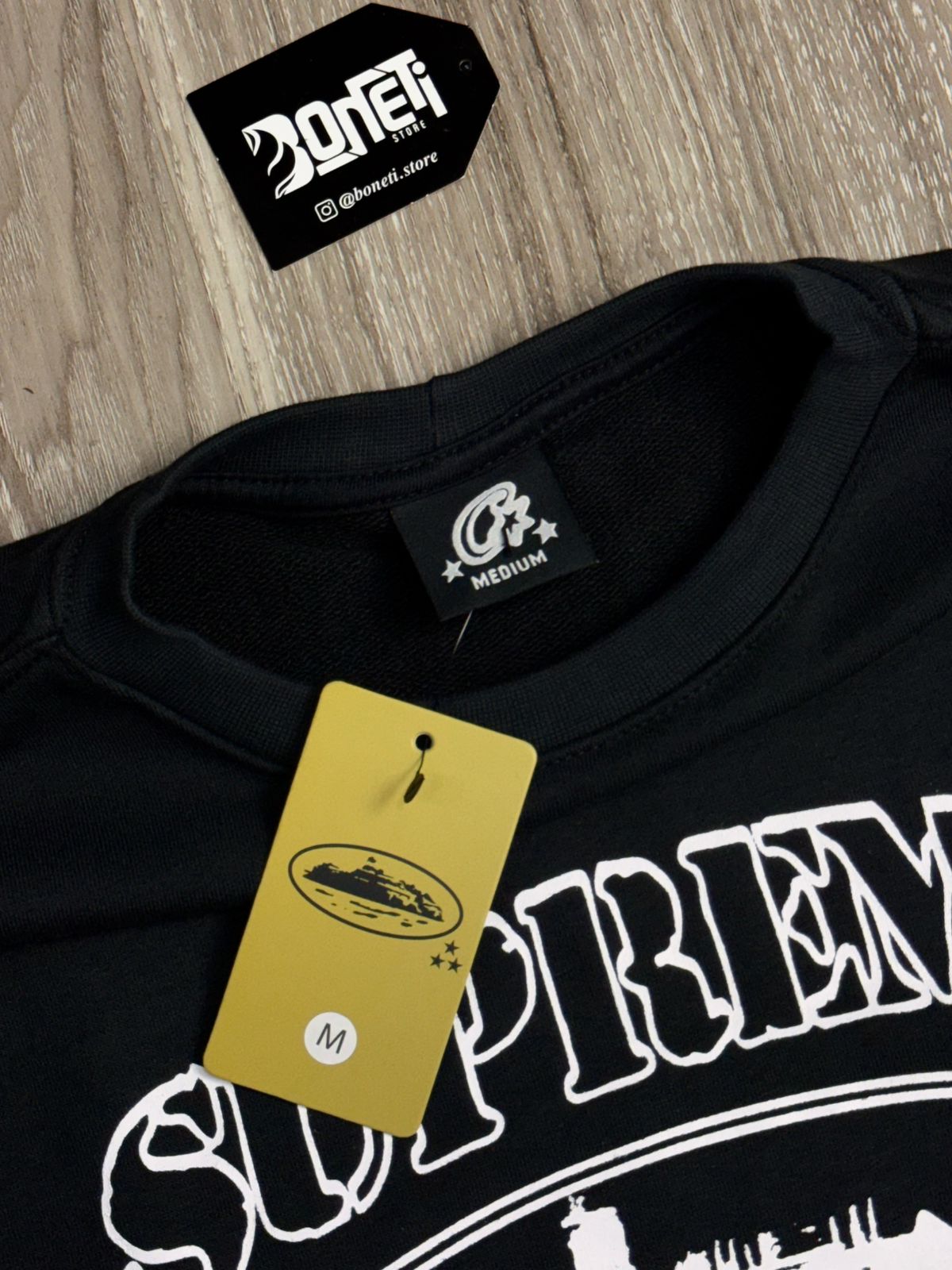 MOLETOM CARECA SUP X CORTEIZ - PRETO