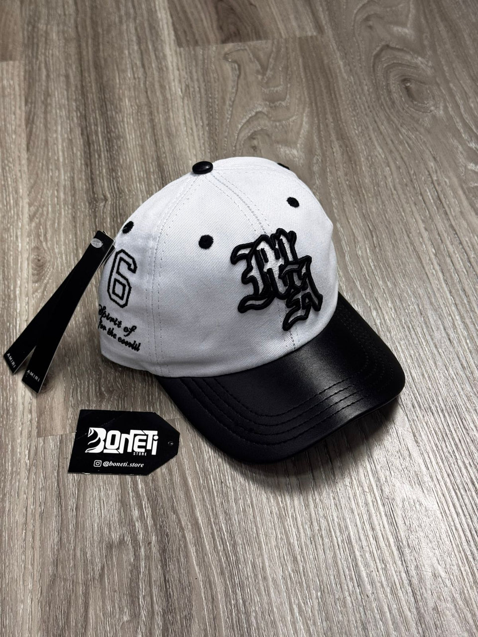 BONÉ AMIRI - WHITE BLACK