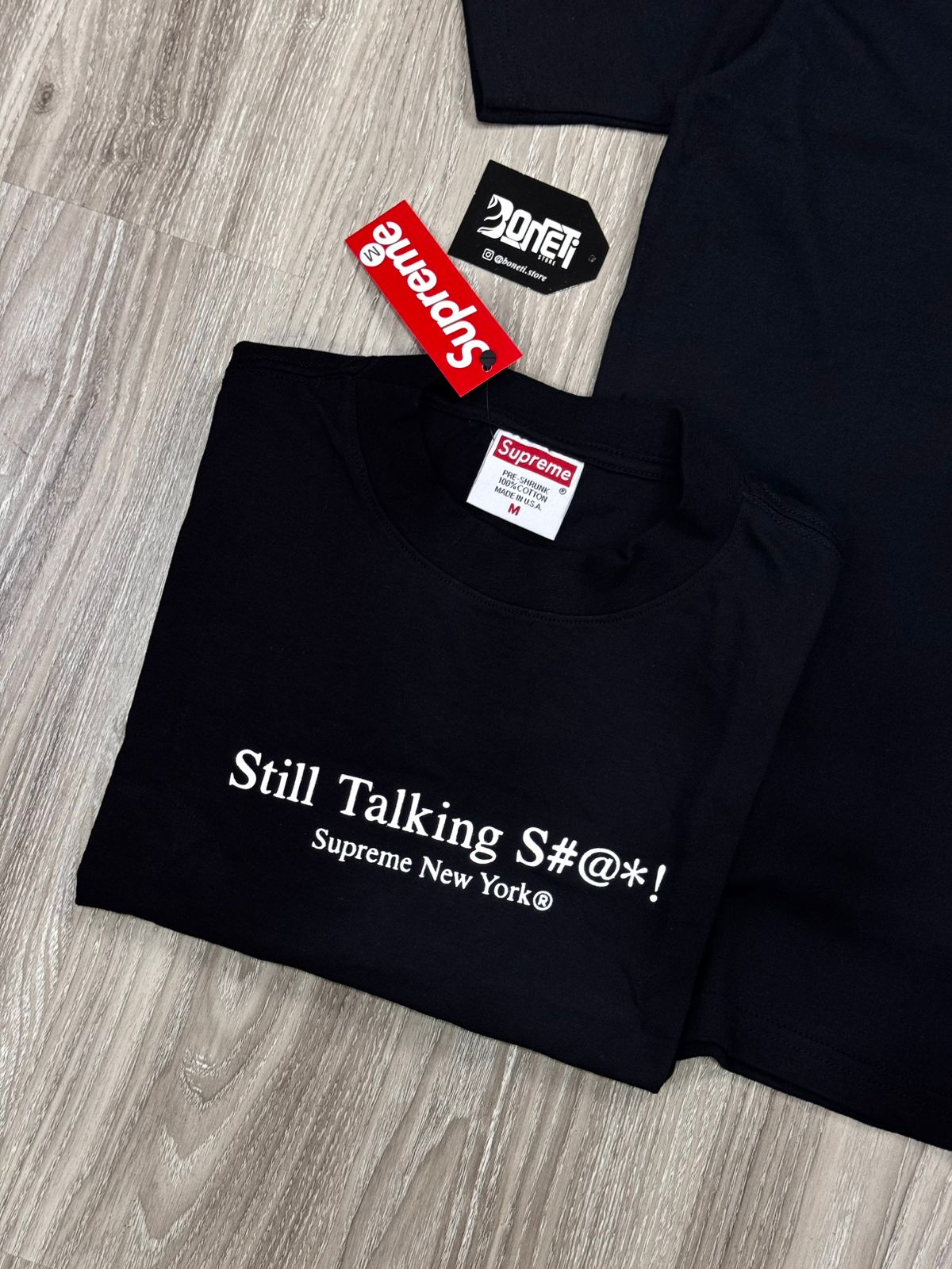 CAMISETA SUP STILL TALKING - PRETA