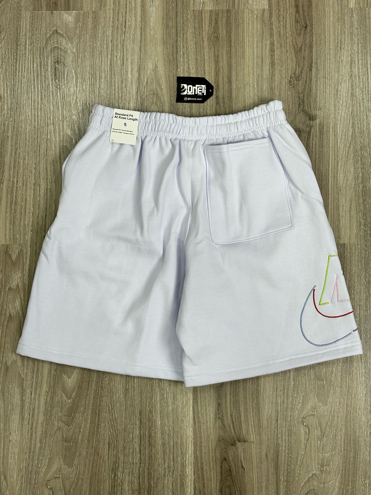 SHORTS MOLETOM NK COLOR - BRANCO