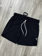 SHORTS TACTEL NK SWOOSH VAZADO VERTICAL - PRETO