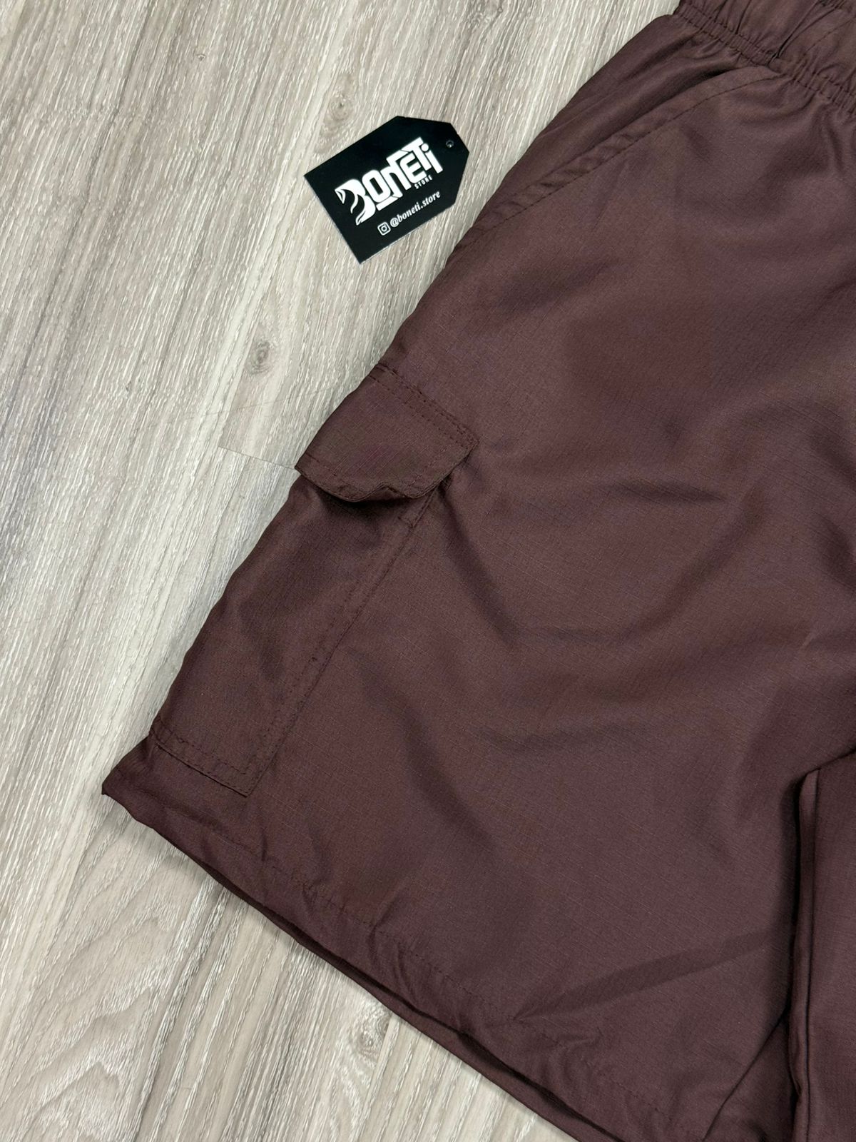 SHORTS RIP STOP CARGO NK CLUB - MARROM
